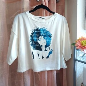 FASHION NOVA Short-sleeved Crop Top Tee